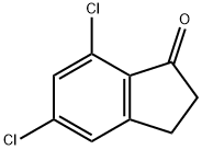 5,7-Dichloro-2,3-dihydroinden-1-one 구조식 이미지