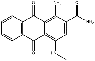 1-amino-9,10-dihydro-4-(methylamino)-9,10-dioxoanthracene-2-carboxamide 구조식 이미지
