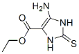 1H-Imidazole-4-carboxylicacid,5-amino-2,3-dihydro-2-thioxo-,ethylester Structure