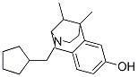 3-(Cyclopentylmethyl)-1,2,3,4,5,6-hexahydro-6,11-dimethyl-2,6-methano-3-benzazocin-8-ol 구조식 이미지