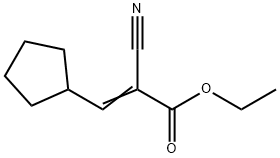 2-프로페노산,2-시아노-3-시클로펜틸-,에틸에스테르(9Cl) 구조식 이미지