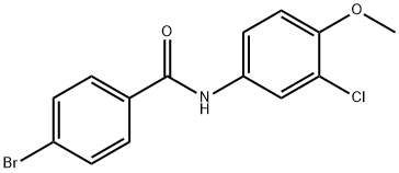 4-bromo-N-(3-chloro-4-methoxyphenyl)benzamide Structure