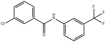 3-chloro-N-[3-(trifluoromethyl)phenyl]benzamide Structure