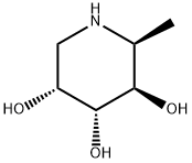 3,4,5-Piperidinetriol,2-methyl-,(2S,3R,4R,5R)-(9CI) Structure