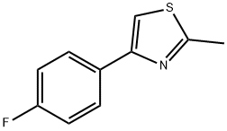 4-(4-플루오로-페닐)-2-메틸-티아졸 구조식 이미지