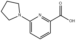 6-Pyrrolidin-1-ylpyridine-2-carboxylic acid Structure