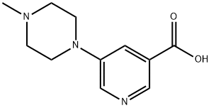5-(4-Methyl-1-piperazinyl)-3-pyridinecarboxylic acid Structure