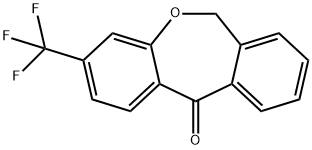 디벤즈[B,E]옥세핀-11(6H)-온,3-(트리플루오로메틸)- 구조식 이미지