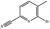 2-Bromo-6-cyano-3-methylpyridine 구조식 이미지