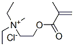 디에틸메틸[2-[(2-메틸-1-옥소알릴)옥시]에틸]염화암모늄 구조식 이미지