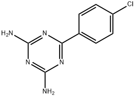 6-(4-CHLOROPHENYL)-1,3,5-TRIAZINE-2,4-DIAMINE Structure