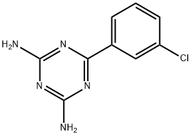6-(3-클로로페닐)-1,3,5-트리아진-2,4-디아민 구조식 이미지