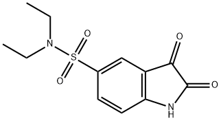 2,3-DIOXO-2,3-DIHYDRO-1H-INDOLE-5-술폰산디에틸아미드 구조식 이미지