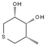 2H-Thiopyran-3,4-diol, tetrahydro-5-methyl-, (3R,4R,5S)- (9CI) Structure