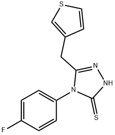 4-(4-FLUOROPHENYL)-5-(3-THIENYLMETHYL)-4H-1,2,4-TRIAZOLE-3-THIOL Structure