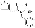 4-BENZYL-5-(3-THIENYLMETHYL)-4H-1,2,4-TRIAZOLE-3-THIOL Structure