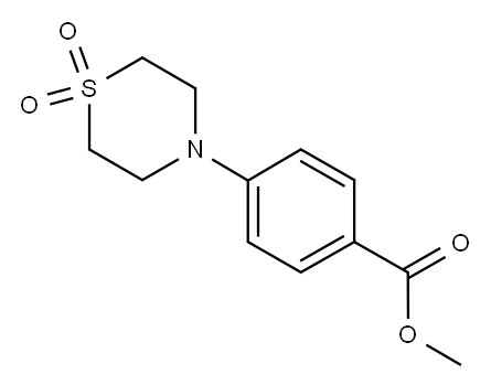 METHYL 4-(1,1-DIOXOTHIOMORPHOLINO)BENZOATE Structure