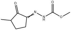Hydrazinecarboxylic  acid,  (3-methyl-2-oxocyclopentylidene)-,  methyl  ester  (9CI) Structure