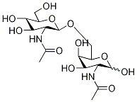 2-Acetamido-2-deoxy-6-O-(β-D-2-acetamido-2-deoxyglucopyranosyl)-α-D-galactopyranose Structure