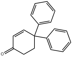 4,4-DIPHENYL-2-CYCLOHEXEN-1-ONE 구조식 이미지