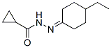 Cyclopropanecarboxylic acid, (4-ethylcyclohexylidene)hydrazide (9CI) Structure