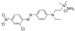 1-[2-[[4-[(2-chloro-4-nitrophenyl)azo]phenyl]ethylamino]ethyl]-1,1-dimethylhydrazinium chloride  구조식 이미지