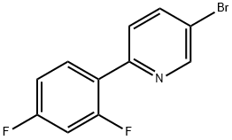 5-bromo-2-(2,4-difluorophenyl)pyridine 구조식 이미지