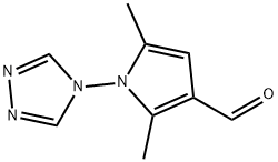 2,5-dimethyl-1-(4H-1,2,4-triazol-4-yl)-1H-pyrrole-3-carbaldehyde(SALTDATA: FREE) Structure