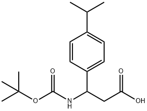 3-N-BOC-3-(4-ISOPROPYLPHENYL)프로피온산 구조식 이미지