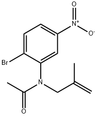 N-(2-BROMO-5-니트로페닐)-N-(2-메틸랄릴)아세트아미드 구조식 이미지