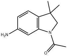 1-ACETYL-6-AMINO-3,3-DIMETHYL-2,3-DIHYDRO-INDOLE Structure