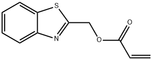 2-Propenoicacid,2-benzothiazolylmethylester(9CI) Structure