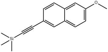 (6-Methoxynaphthalen-2-ylethynyl)trimethylsilane, 97% Structure