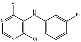 N-(3-BROMOPHENYL)-4,6-DICHLOROPYRIMIDIN-5-AMINE Structure