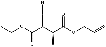 Butanedioic acid, 2-cyano-3-methyl-, 1-ethyl 4-(2-propenyl) ester, (3S)- (9CI) Structure