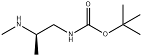 Carbamic acid, [(2R)-2-(methylamino)propyl]-, 1,1-dimethylethyl ester (9CI) Structure