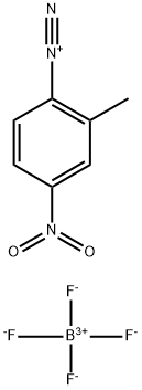 2-METHYL-4-NITROBENZENEDIAZONIUM TETRAFLUOROBORATE Structure