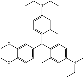 4,4'-veratrylidenebis[N,N-diethyl-m-toluidine]  Structure