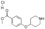 Methyl 4-(4-piperidinyloxy)benzoate hydrochloride Structure