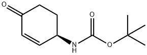 Carbamic acid, [(1R)-4-oxo-2-cyclohexen-1-yl]-, 1,1-dimethylethyl ester (9CI) Structure