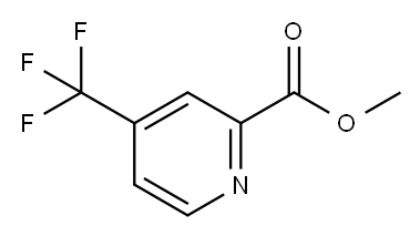 2-PYRIDINECARBOXYLIC ACID, 4-(TRIFLUOROMETHYL)-, METHYL ESTER 구조식 이미지