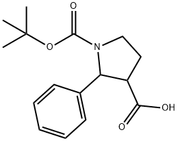 2-PHENYL-PYRROLIDINE-1,3-DICARBOXYLIC ACID 1-TERT-BUTYL ESTER Structure