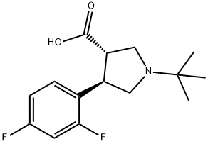 455957-94-5 (3S,4R)-1-TERT-BUTYL-4-(2,4-DIFLUOROPHENYL)PYRROLIDINE-3-CARBOXYLIC ACID