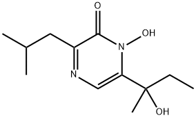 1-hydroxy-6-(1-hydroxy-1-methylpropyl)-3-(2-methylpropyl)-2(1H)-pyrazinone 구조식 이미지