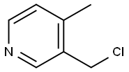 3-(클로로메탄)-4-메틸히드리딘 구조식 이미지