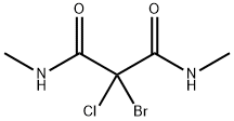 2-브로모-2-클로로-N,N'-디메틸말론아미드 구조식 이미지