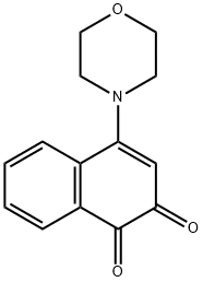 4-MORPHOLINO-1,2-NAPHTHOQUINONE Structure