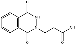3-(1,4-DIOXO-3,4-DIHYDROPHTHALAZIN-2(1H)-YL)PROPANOIC ACID 구조식 이미지
