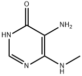 4(1H)-Pyrimidinone, 5-amino-6-(methylamino)- (9CI) 구조식 이미지