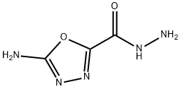 1,3,4-옥사디아졸-2-카르복실산,5-아미노-,히드라지드(9CI) 구조식 이미지